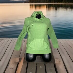 Eddie Bauer Sweater Hoodie Womens Large Drawstrings & Pocket Pouch